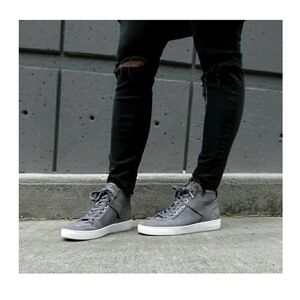 Michael Michael Kors Matty High Top Mesh Grey Suede Sneakers Size 9 MED